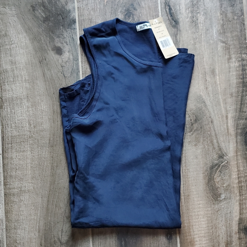 Michael Stars Sandwashed Silk Mix Muscle Tank Dress - NWT